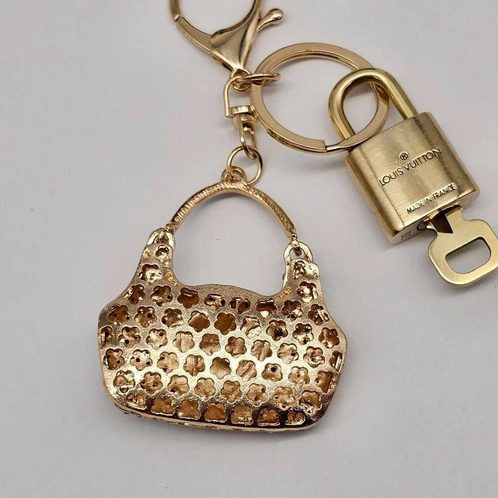 Authentic Louis Vuitton Gold Lock & Key ✨ Bag Charm Unbranded Bag Keychain